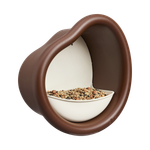 organic mangeoire à oiseaux 25cm chestnut brown